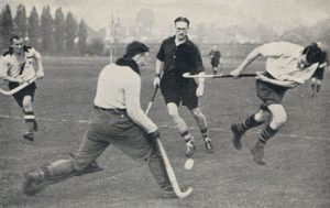 Action from the OC game at Cheam in October 1939, the last game before the club went into hibernation for the war.